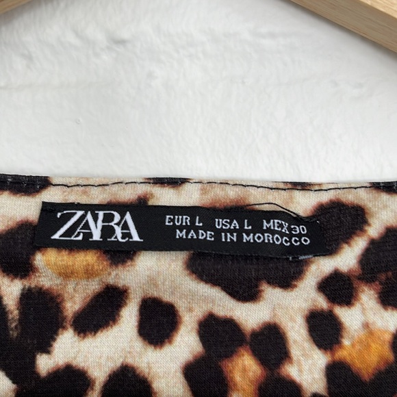 ZARA Animal Print Dress - Picture 8 of 8